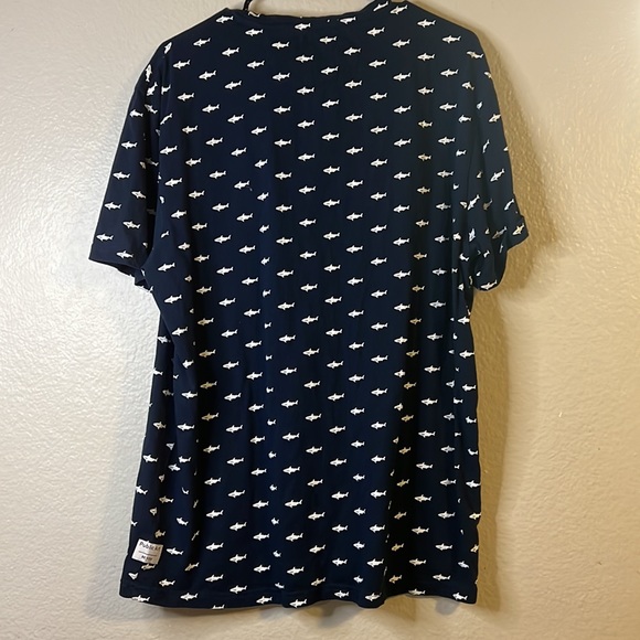 Public Art Be You Shark Print T-shirt In Navy - Picture 5 of 6